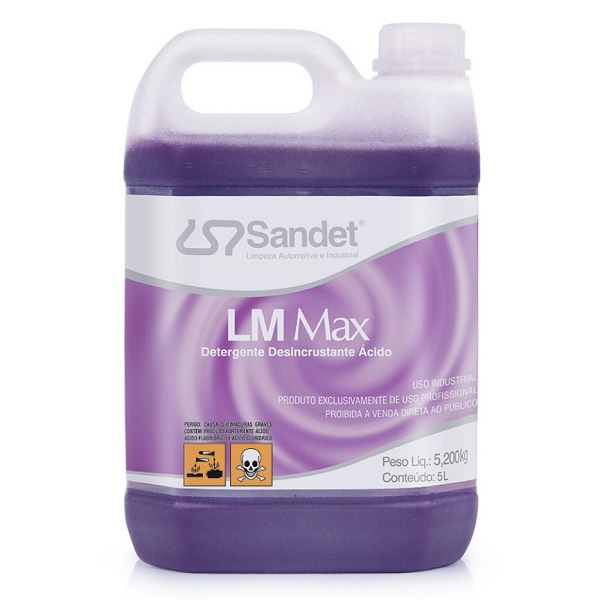 Ativado LM Max Detergente Desincrustante 5 Litros - Sandet