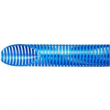 Mangueira Transparente com Espiral Azul para Piscina 2" - Kanaflex
