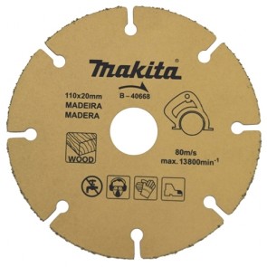 Disco de Corte 110 x 20 mm com Grãos para Madeira - Makita B-40668